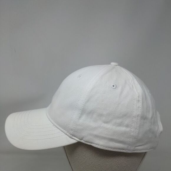 Unbranded Slideback Hat White OSFM Adjustable Solid 6 Panel Blank - Picture 3 of 8